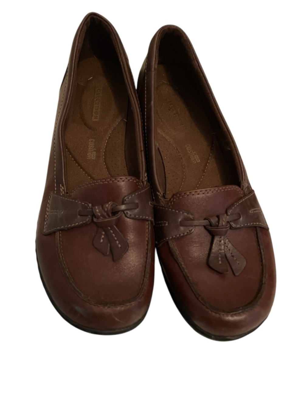 Clark Collection Women’s Ashland Lily Brown Leather Loafers Size 7